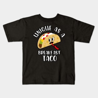 Unique as a breakfast taco Kids T-Shirt